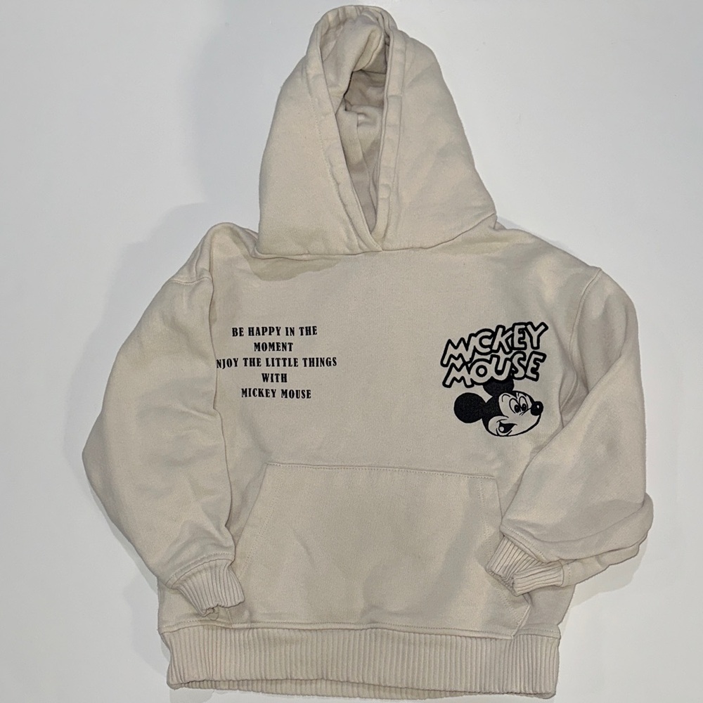 Zara Off-White Mickey Mouse Kids Hoodie